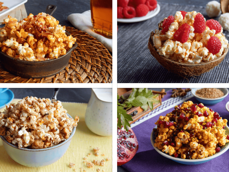 6 recetas de palomitas exóticas | 6 ideas con palomitas de maíz