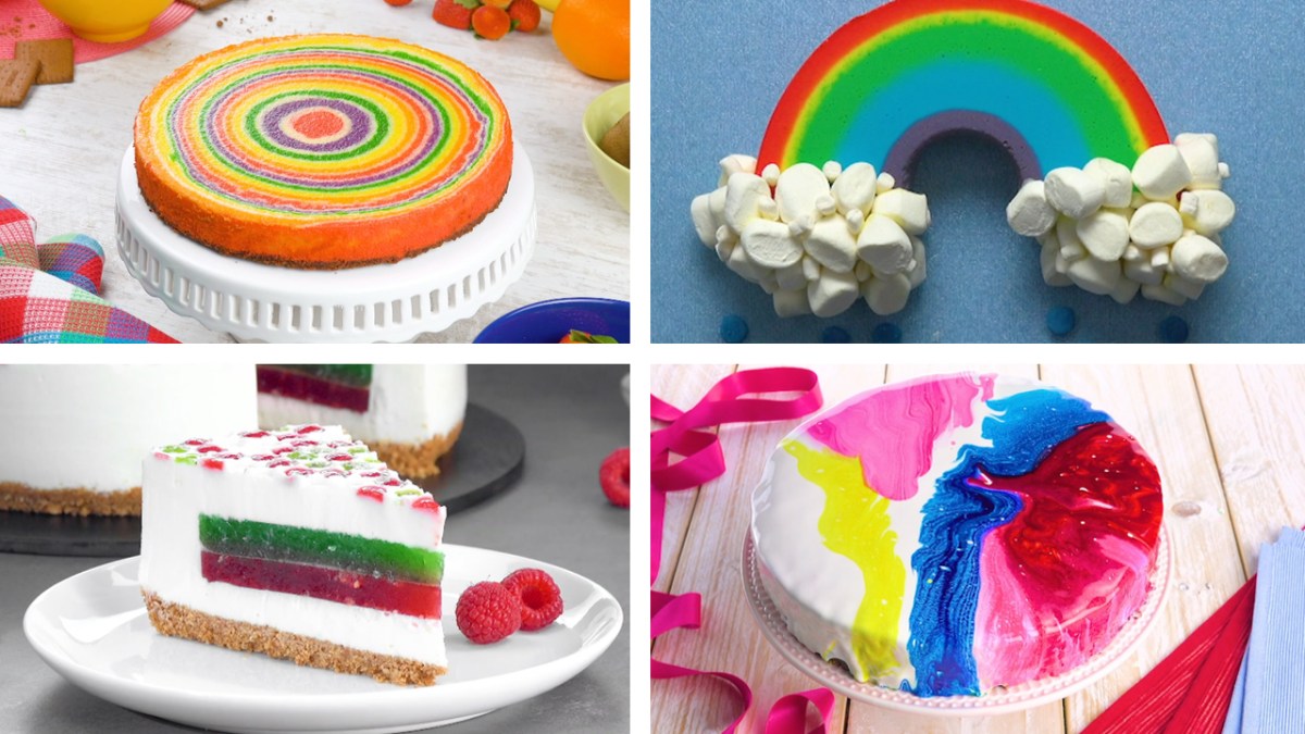 8 pasteles de colores muy especiales para alegrarte el día