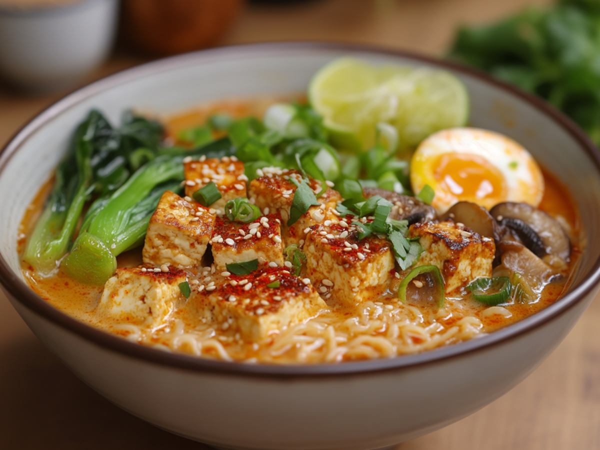 Ramen de coco y curry: Cómo preparar el sustancioso plato de fideos